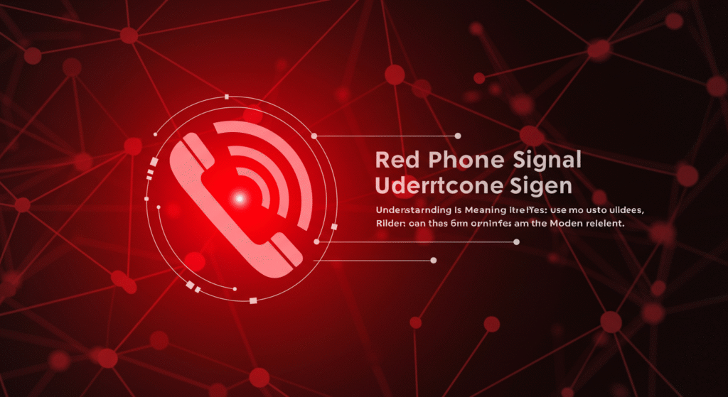 Red Phone Signal: Understanding Its Meaning, Uses, and Modern Relevance ...