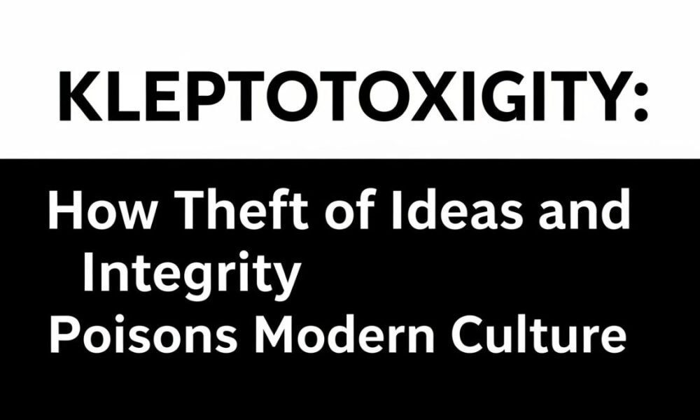 Kleptotoxicity: How Theft of Ideas and Integrity Poisons Modern Culture